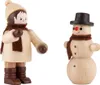 Thiel-Figur Schneemannbauer mit Schneemann - natur Produktbild-Vorschau 3