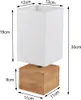 Reality Leuchten Tischleuchte Woody quadratisch holzfarbig Produktbild-Vorschau 4