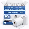Thermorolle 80 mm x 80 mm x 12 mm x 80 m | 55 gr. | VPE 20 Produktbild-Vorschau 1
