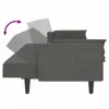 Schlafsofa 2-Sitzer mit 2 Kissen Dunkelgrau Stoff Produktbild-Vorschau 7
