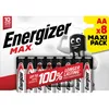 Energizer Pile Max Alkaline E303324700 AA LR6 8p. Voir les images du produit 1