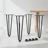 Lot de 4 pieds en épingle à cheveux 45 cm noir, 3 montants, Voir les images du produit 1