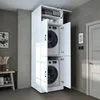 Roomart DORA-II Waschmaschinenschrank 70 cm breit, Weiß Produktbild-Vorschau 2
