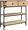 vidaXL Table console chêne Sonoma 72,5x25x75 cm bois Voir les images du produit 5