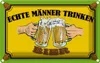 vianmo Blechschild 20x30 cm Alkohol echte Männer trinken Produktbild-Vorschau 1