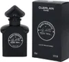 A black perfume bottle and its matching black box are displayed side-by-side against a white background. Produktbild-Vorschau