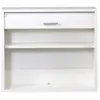 A white wall-mounted cabinet with a roll-up door and a shelf. Produktbild-Vorschau