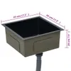 vidaXL Lavello da cucina a mano in acciaio inox nero Anteprima dell’immagine prodotto 14
