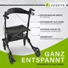 Juskys Rollator Vital faltbar, leicht, höhenverstellbar - Produktbild-Vorschau 5
