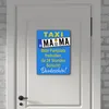 Taxi Mama Metallschild XXL in 28x38 cm in Blau-Gelb zum Produktbild-Vorschau 6