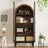 Armoire haute Flyks avec portes en verre, idéale pour la Voir les images du produit 3