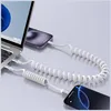 4smarts Spiralkabel USB-C zu USB-C    240 W weiß Produktbild-Vorschau 11