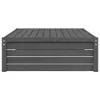 Design Möbel Gartenhocker Grau 120x80 cm Massivholz Kiefer Produktbild-Vorschau 5