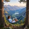 Einpersonen-Hängematte Mit Ständer, Blau Produktbild-Vorschau 3