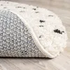 Dywan okrągły z długim włosiem - Grand Dots Kremowy/Czarny Podgląd zdjęcia produktu 5