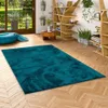 Luxus Super Soft Hochflor Langflor Teppich Melia Petrol, Produktbild-Vorschau 1