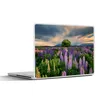 MuchoWow® Laptop Aufkleber Sticker Cover Blumenfeld - Produktbild-Vorschau 1
