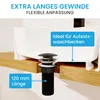 Bächlein Ablaufgarnitur Pop-Up extra lang - Schwarz Matt Produktbild-Vorschau 2