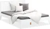 Homestyle4u Holzbett 140x200 Bettgestell weiß Bett Produktbild-Vorschau 2