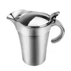 Edelstahl Thermo Sauciere Soßenkanne mit Klappdeckel Produktbild-Vorschau 2