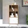 Regał 1-drzwiowy, 4-wnękowy, matowy biały, wys. 136 cm - Podgląd zdjęcia produktu 7