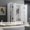 Kleiderschrank >Lepini< in Weiß, Dekorfolie - Produktbild-Vorschau 10