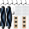 A collection of robot vacuum cleaner accessories, including brushes, filters, and dust bags, laid out on a white background. Náhled obrázku produktu