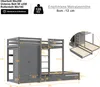 Flieks Etagenbett 90x200cm mit Kleiderschrank, Hochbett mit Produktbild-Vorschau 7