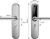 BOT Maniglia intelligente TTLock H1W argento 72 mm Anteprima dell’immagine prodotto 2