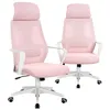 Two pink office chairs are shown against a white background. Produktbild-Vorschau