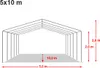TOOLPORT Lagerzelt 5x10 m Zelthalle Unterstand Weidezelt Produktbild-Vorschau 10