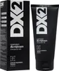A black box and a black tube of DX2 shampoo for men, with white text and logos. Podgląd zdjęcia produktu