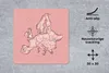 MuchoWow® Mauspad Mousepad Karte - Europa - Rosa - Briefe Produktbild-Vorschau 2