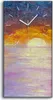 Wohnzimmer-Bild Leinwand Uhr Quarz 30x60 Malen bei Produktbild-Vorschau 1