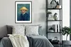 MuchoWow® MuchoWow® Gerahmtes Poster Selbstbildnis mit Hut Produktbild-Vorschau 2