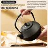 Dimono Aziatische theepot van gietijzer, zwart | 1,3 liter Productafbeelding-voorbeeld 2