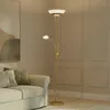 Lindby LED-Stehlampe Yveta, messing, Leselampe, dimmbar Produktbild-Vorschau 1