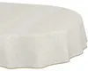 Tischdecke 140x180cm Oval Beige abwaschbar Barcelona Stoff Produktbild-Vorschau 1