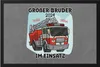 Großer Bruder 2024 Fußmatte Tatü Tata Feuerwehrmann Retter Produktbild-Vorschau 1