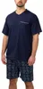 Moonline - Herren Shorty Schlafanzug kurz Pyjama mit Produktbild-Vorschau 1
