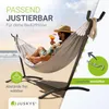 Juskys Hängematte Paya mit Gestell - Doppelhängematte für 2 Produktbild-Vorschau 5