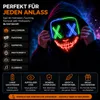 LED Grusel Maske - wie aus Purge steuerbar, Gesicht Produktbild-Vorschau 2
