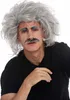 WIG ME UP Perücke Schnauzbart Grau Wild Einstein Opa Produktbild-Vorschau 1