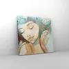 Bild auf Leinwand - Leinwandbild - Frau modern - 30x30cm - Produktbild-Vorschau 4