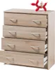 Kommode >Olli< in Sonoma-Eiche - 74x86x35cm (BxHxT) Produktbild-Vorschau 3