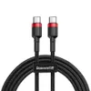 Baseus CATKLF-G91, 1 m, USB C, USB C, 0,48 Gbit/s, Čierna Náhľad obrázku produktu 1