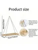 Wandplank met touw, set van 2, houten hangplank, 35 cm, Productafbeelding-voorbeeld 7