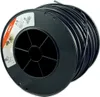 A spool of black trimmer line on a black plastic spool. Náhled obrázku produktu