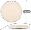 com-four® 4x Platzteller Vintage cremeweiß mit Motivrand - Produktbild-Vorschau 6