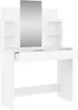 vidaXL Coiffeuse avec miroir blanc 96x39x142 cm Voir les images du produit 1